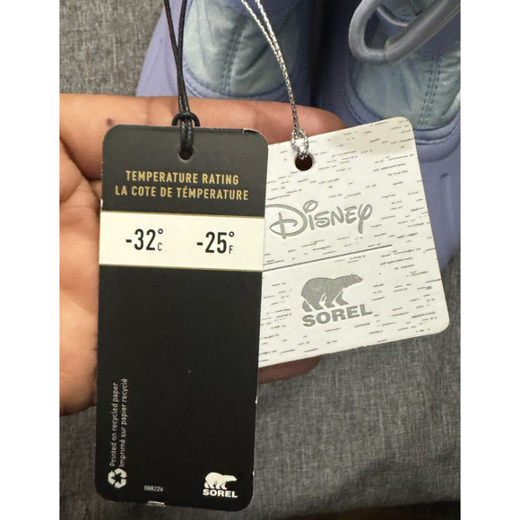 Sorel Disney Frozen II Elsa Big Girls Size 7 Purple Insulated Winter Snow Boots - Picture 9 of 9